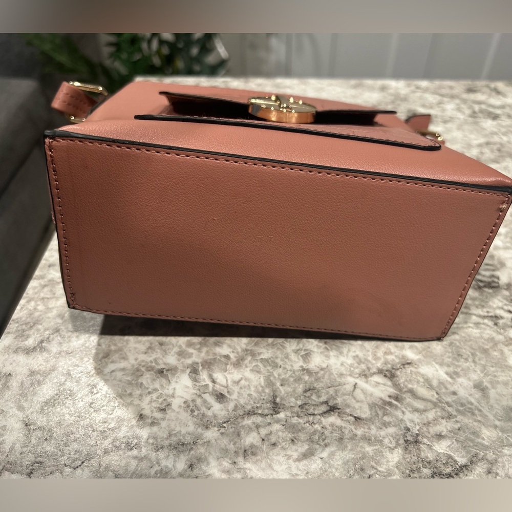 NWOT Muave Pink Croc Detail Crossbody - Picture 9 of 16